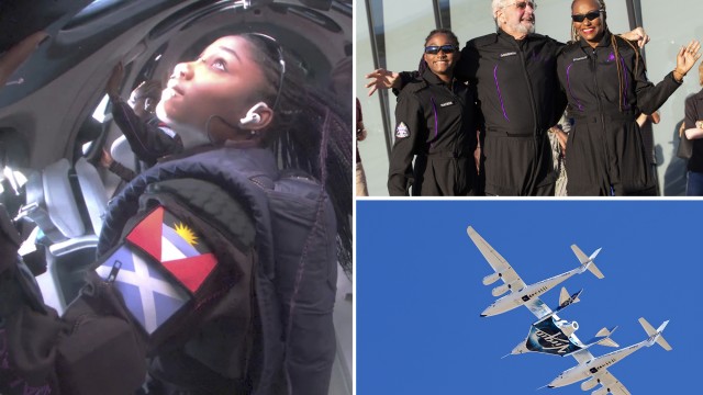 Richard Branson's Virgin Galactic flies its first tourists to the edge of space