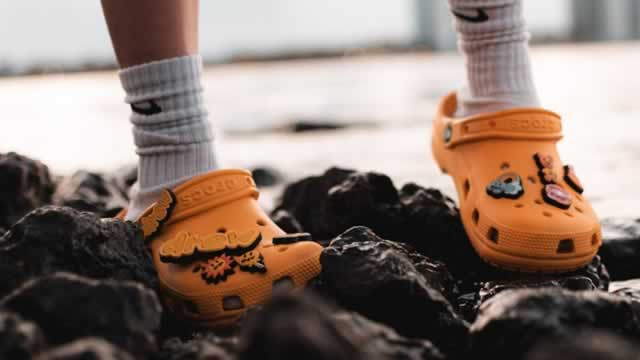 image for news Crocs slumps as tariff-driven uncertainty prompts soft outlook