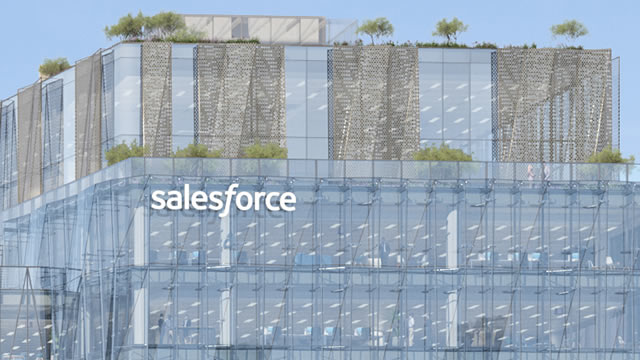 Salesforce leads software rally, rocketing 20% on track for second-best day ever